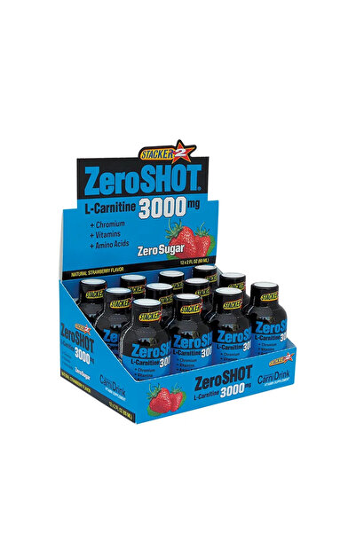 Zero Shot L Karnitin Çilek Aromalı 12×60 ml 3000 Mg L- Carnitine