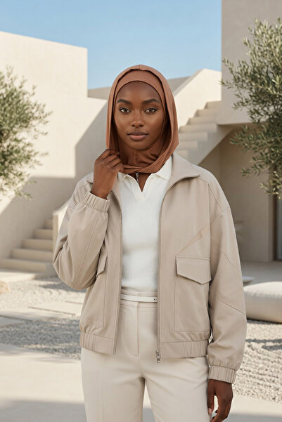 Aisha's Design Combed Cotton Women's Ready-Made Bonnet with Hood and Conceale...