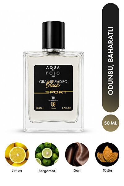 Aqua Di Polo 1987 Gran Paradiso Black Sport EDP Erkek Parfüm 50 ml | Odunsu, ...