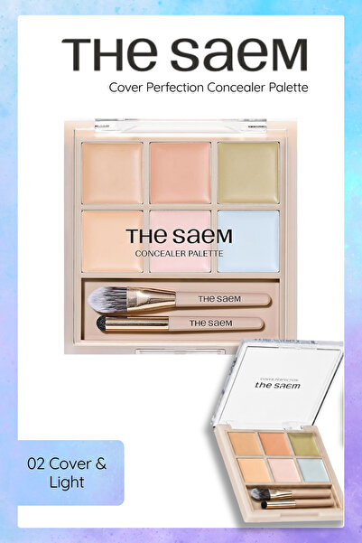 THE SAEM Cover Perfection Concealer Palette 02 Cover & Light - Concealer and ...
