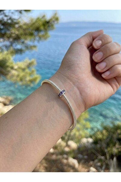 My Story Mor Taşlı Ayraç Gümüş Charm