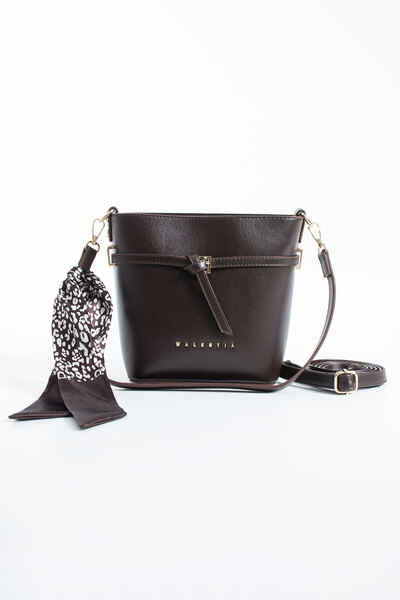 DEV 3 ADAM Brown Scarf Women's Shoulder Bag Handbag Crossbody Bag