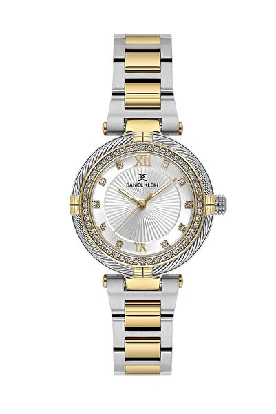 Daniel Klein Gold Gümüş Renk Hediye Paketli 32 Mm Kadın Kol Saati