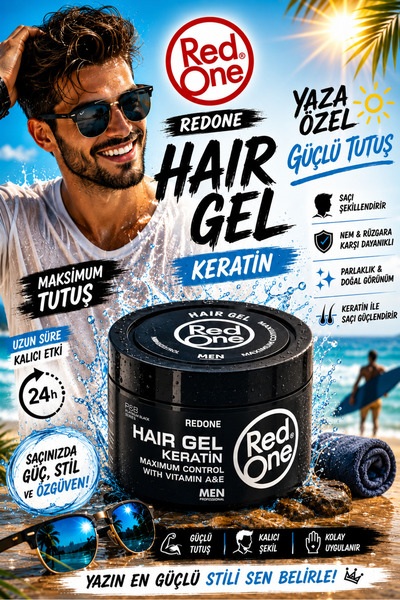 Red One Redone Doğal Keratinli Saç Şekillendirici Jöle - Güçlü Tutuş Ve Parla...