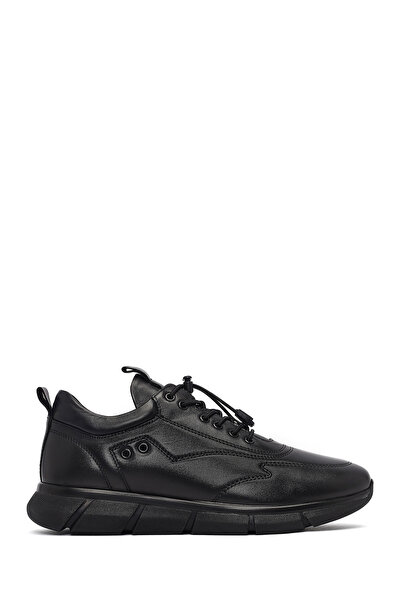 Derimod Pantofi casual din piele neagră cu șireturi pentru bărbați 25WFD640318