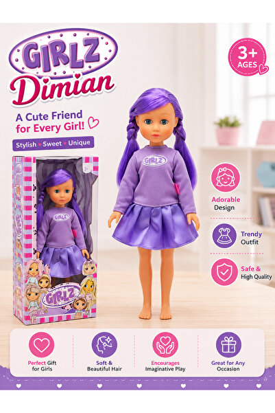 Dimian دمية أزياء جيرلز 35 سم أرجوانية