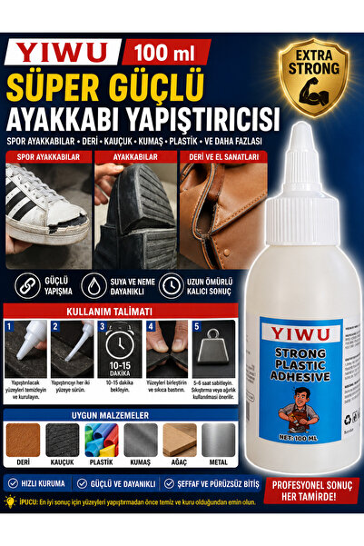 ORGANICYOU YIWU 100 ml SÜPER Güçlü Ayakkabı Yapıştırıcısı - DERİ Ayakkabılar,...