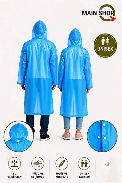 MAİN SHOP EVA kabanica sa kopčama - Vodootporna unisex duga kabanica sa kapul...