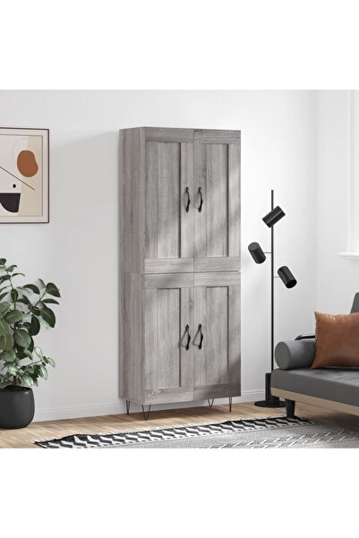 Concept Dulap înalt, gri sonoma, 69,5x34x180 cm, lemn compozit