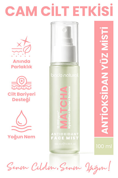 Bade Natural Matcha Antioksidan Cam Cilt (Glass Skin) Yoğun Nemlendirici ve F...