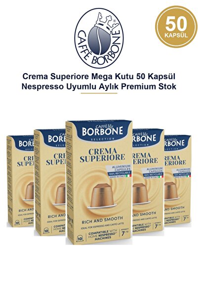 Caffe Borbone كافيه بوربون كريما سوبريور ميجا كوتو 50 كبسولة متوافقة مع نسبري...
