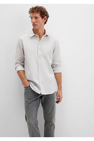 Mavi Gri Gömlek Slim Fit / Dar Kesim 8810217-70080