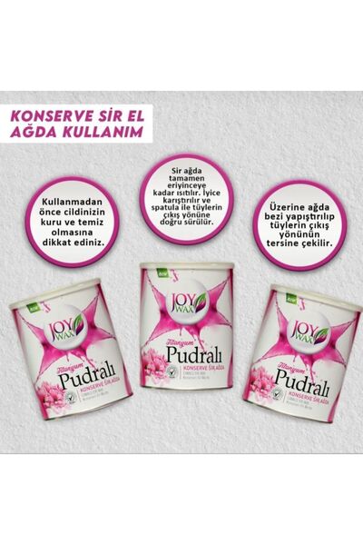 JOYWAX Joy Wax Konserve Sir Agdapudralı 800ml 25mt Ağda Bezi