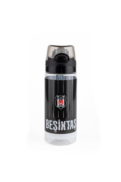 Kartal Yuvası BEŞİKTAŞ İNCE ÇUBUK DESENLİ 500 ML PLASTİK MATARA