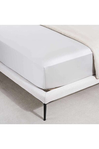 PAN HOME Luxe Cotton Tencel Fitted Sheet 160x200+33cm - Grey