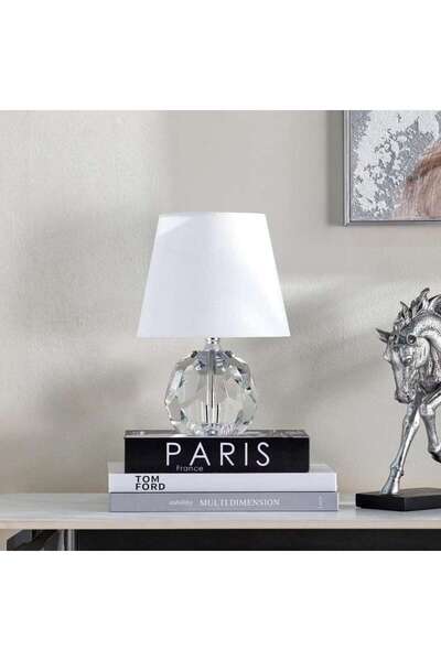 PAN HOME Yager E27 Crystal Table Lamp 20x30.5cm - Clear