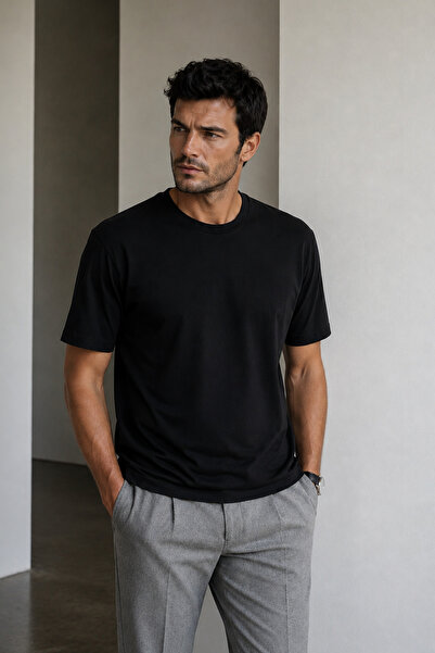 Thestiluxe Μπλουζάκι Unisex Basic Oversize Crew Neck