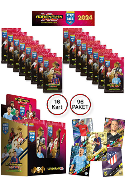 TOYFEST بطاقات بانيني أدرينالين فيفا 365 - 2024 الرسمية للاعبي كرة القدم (16 ...