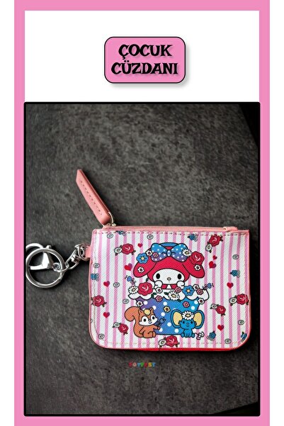 Sanrio My Melody Multi-Zip Purse Card Holder Wallet with Zipper - Model 3