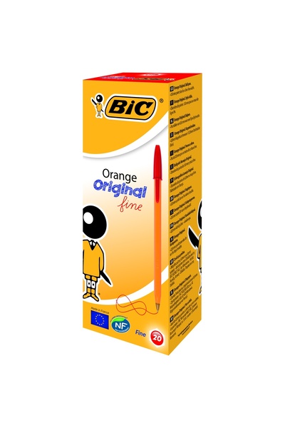 Bic Pix roșu de unică folosință, 20/cutie, portocaliu