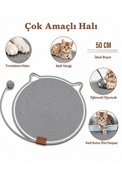 MİESSA Cat Scratching Mat, 50cm Cat Carpet, Cat Scratching Mat, Multi-Purpose...