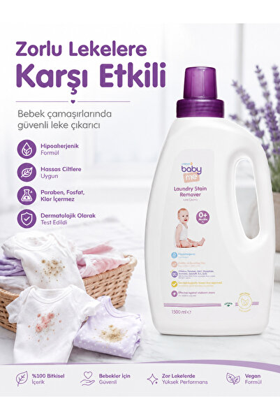 Baby&Me Baby Me Bebek Çamaşır Leke Çıkarıcı 1500 Ml