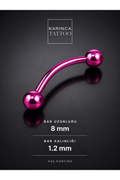 Karınca Piercing Pembe Helix Kulak Conch Orbital Snug Kıkırdak Kaş Piercing