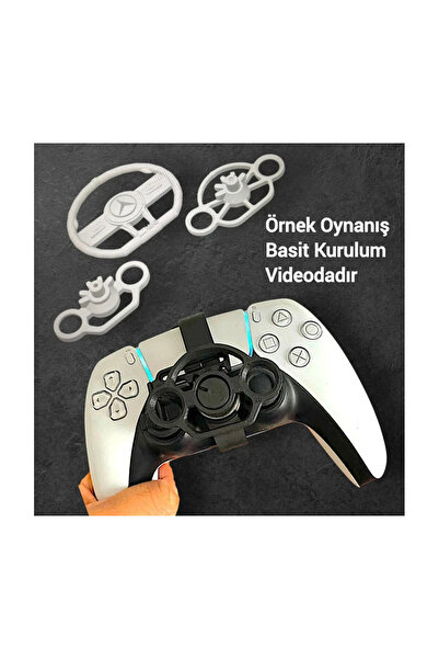 Salıncak 3lü Set Ps5 Mini Direksiyon SİYAH Kasa+3 Direksiyon (Metal Rulmanlı ...