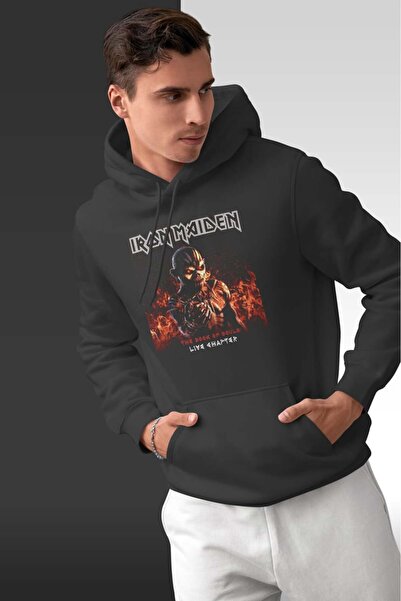 buzagi tasarım ürünleri Iron Maiden Oversize Hooded Unisex Sweatshirt