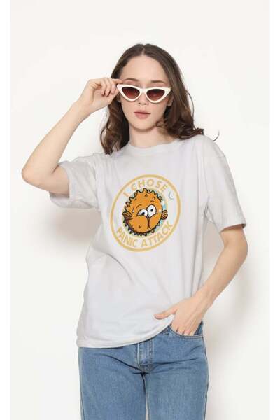 buzagi tasarım ürünleri Sarkastik Regular Fit Unisex White T-Shirt