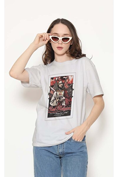 buzagi tasarım ürünleri Bad Religion Regular Fit Unisex White T-Shirt
