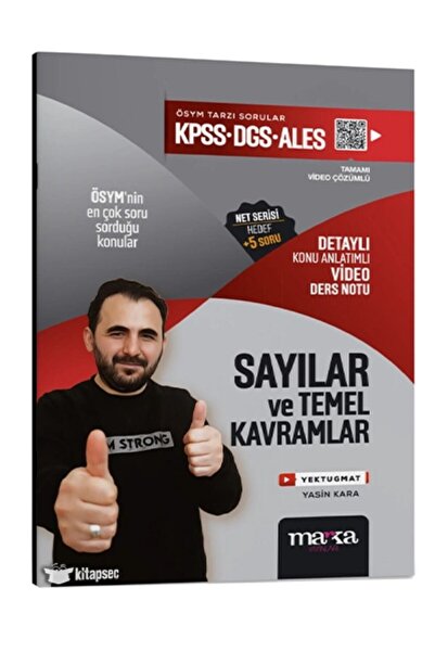 Marka Yayınları 2023 Kpss Dgs Ales Sayılar Ve Temel Kavramlar Konu Anlatımlı ...