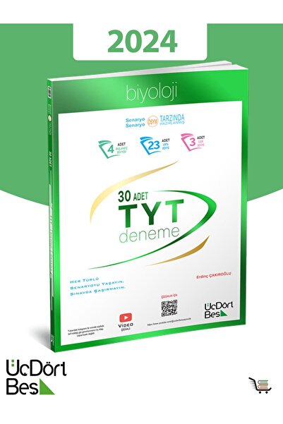 Üç Dört Beş Yayıncılık 345-30'lu TYT Biyoloji Denemesi