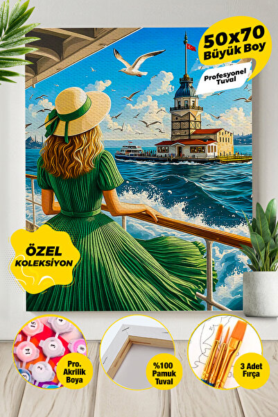 Picasso World Hobby Art Kız Kulesine Fısıldanan Veda Sayılarla Boyama Numaral...