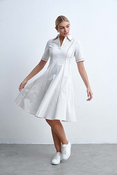 Livia Women's Solid Knee-Length Dress