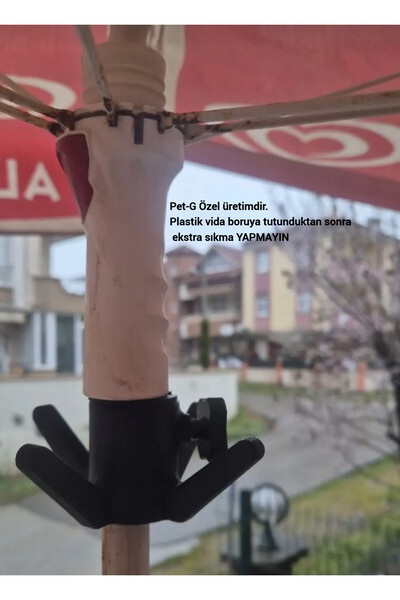Salıncak Plaj Şemsiyesi için Havlu Çanta Taşıma Askısı 4lü 2 Adet Tel Askı Siyah