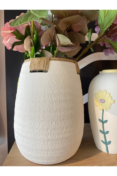 EDG Ghiveci din teracotă cu sfoară 29 cm - Ghiveci rustic mediteranean