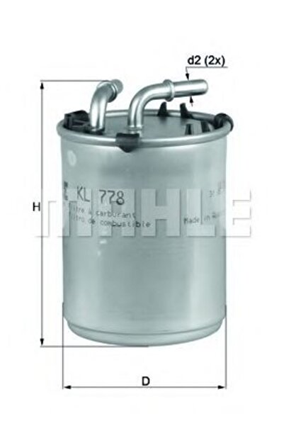 Mahle Original Filtru de combustibil KL 778