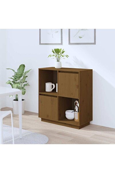 Concept Servantă, maro miere, 74x35x80 cm, lemn masiv de pin