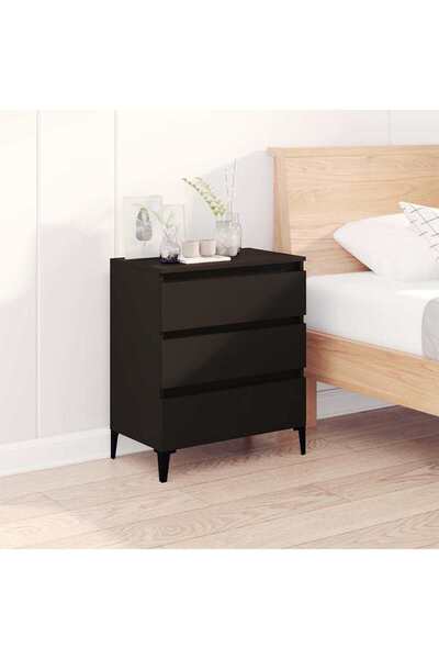 Concept Servantă, negru, 60x35x70 cm, lemn prelucrat