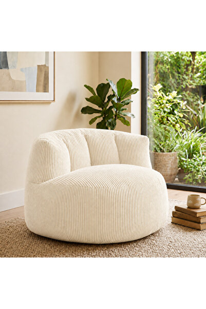 puffiber Premium Yer Pufu Fitilli Kadife Tek Kişilik Relax Koltuk 94x76 Cm