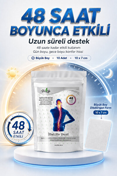 İlla Life Hızlı Etkili Büyük Boy Kırmızı Kore Ginseng Glukozamin Gümüş İyon Kolajen Doğal Zengin İçerik - Kas Eklem Bel Bacak Kol Boyun Sırt Omuz Karın Regl Için Bant Isı Bandı 10'lu