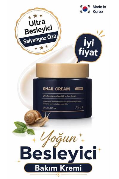 AVCA Yoğun Besleyici Salyangoz Özlü Bakım Kremi 100 ml - Ultra Nourishing Sna...