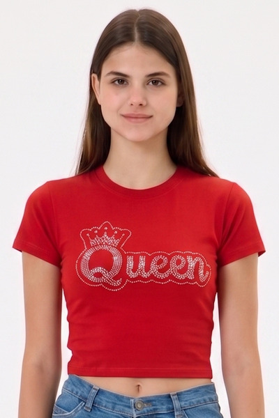 3 ROPE Tricou scurt cu imprimeu Queen Stone