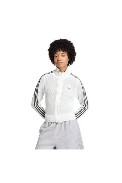 adidas Kc6496-K Crochet Tt Women's Jacket White