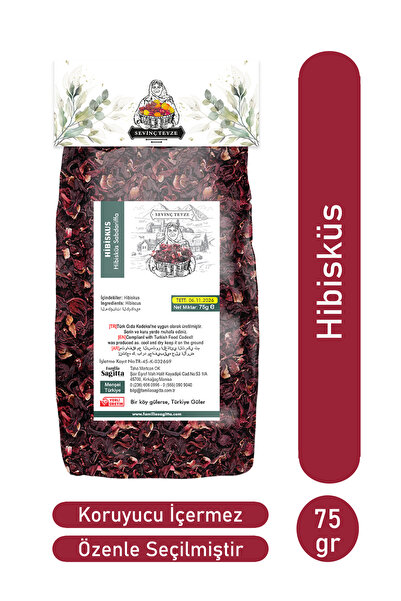 Organik Teyze Sevinç Hibisküs, Bamya Çiçeği, Mekke Gülü, Nar Çiçeği, Hibiscus...