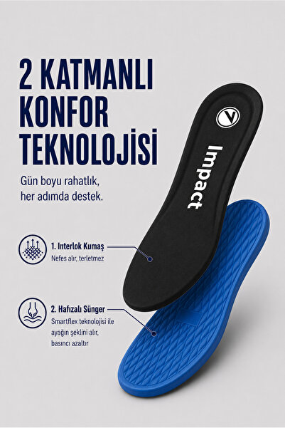 Active Team SG02 | Yumuşak Memory Foam Hafızalı, Ayak Şeklini Alan, Konfor, Günlük Ve Spor Iç Tabanlık