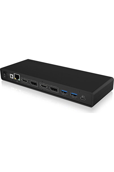 ICY BOX IB-DK2245AC, stație de andocare (gri, USB-C, HDMI, DisplayPort)