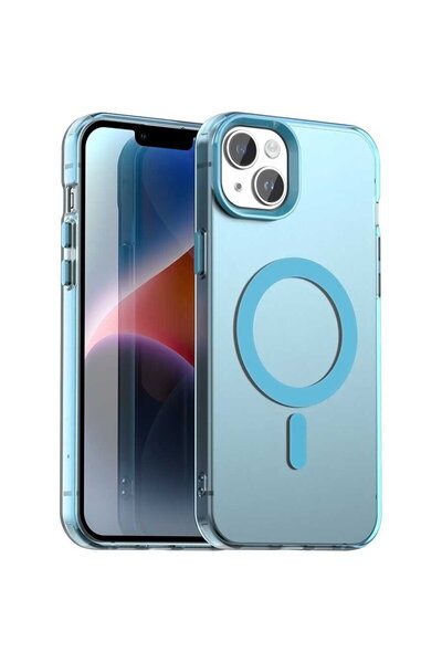 Techsuit Калъф за iPhone 14 - CandyCase MagSafe - Син