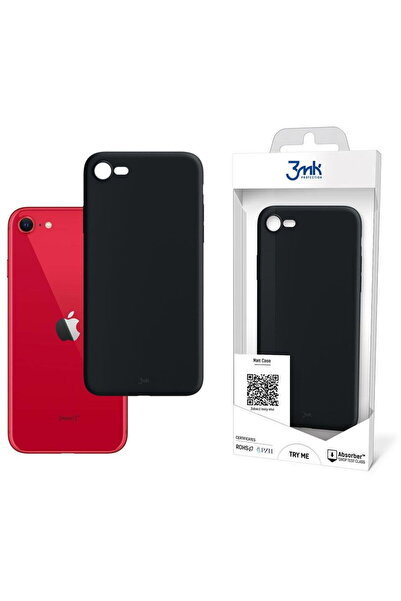 3MK Husa de protectie Matt Case pentru Apple iPhone SE (2020 / 2022), Negru